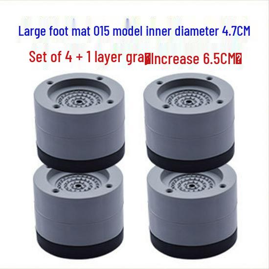 Universal Anti-Slip Shock Absorber Waterproof Rubber Foot Pad for Washing Machines & Refrigerators