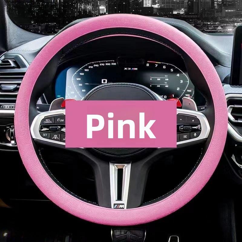 

Универсальная силиконовая накладка на руль Нескользящая, дышащая, всесезонный автомобильный аксессуар 32-40cm universal розовый