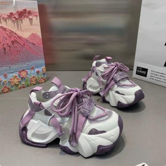 Dad Shoes Women's 2026 Spring New Breathable Mesh European Platform Sneakers, Versatile Casual Shoes ins Shoes