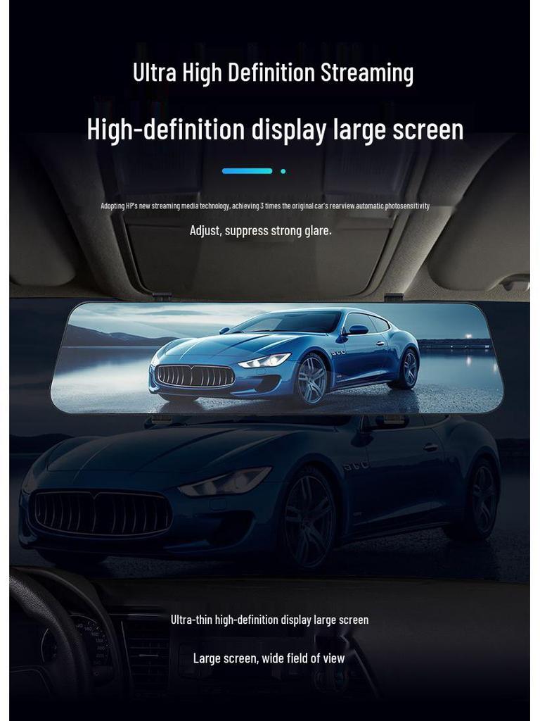 2025 Dual Lens Wireless Dash Cam with Loop Recording, Reversing Image & Night Vision - No Installation Needed (Front & Rear)