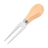 4-Piece Cheese Knife Set with Wooden Handles - Stainless Steel Cheese & Butter Knife Fork Set for Baking