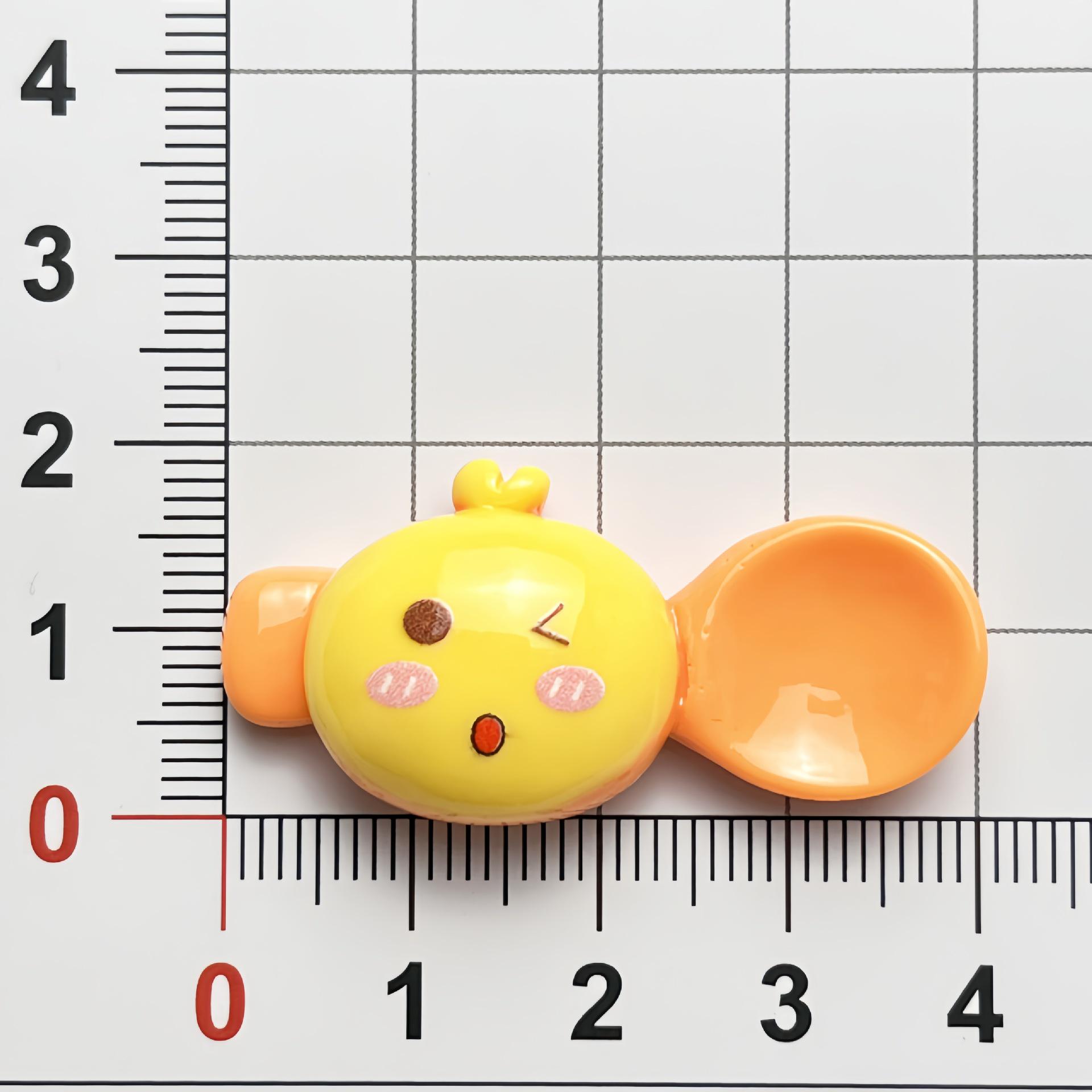Cartoon Animal Resin Accessories: DIY Spoon, Phone Case, Hair Clip, Hair Tie, Shoe Buckle, Pendant, Ornament