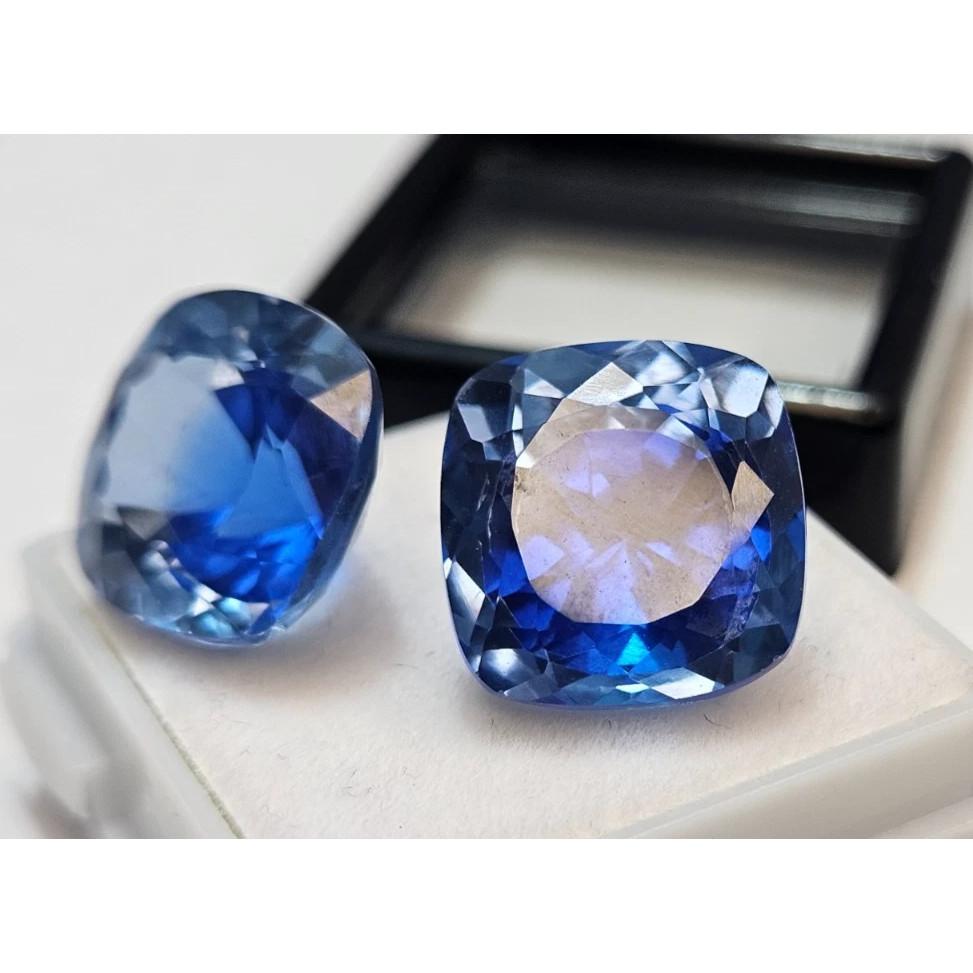 Natural Pitambari Sapphire 20+ Ct Cushion Cut Certified Fabulous Loose Gemstone