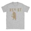 Men women T-Shirts Resist Humorous  Tees Short Sleeve Penguin Activism T Shirt Crewneck Clothing Birthday Present