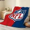 National Football League Print Flannel Blanket, High Quality Comfortable for All Seasons, Home Decor, Warmth and Comfort, Perfect for Christmas Gifts