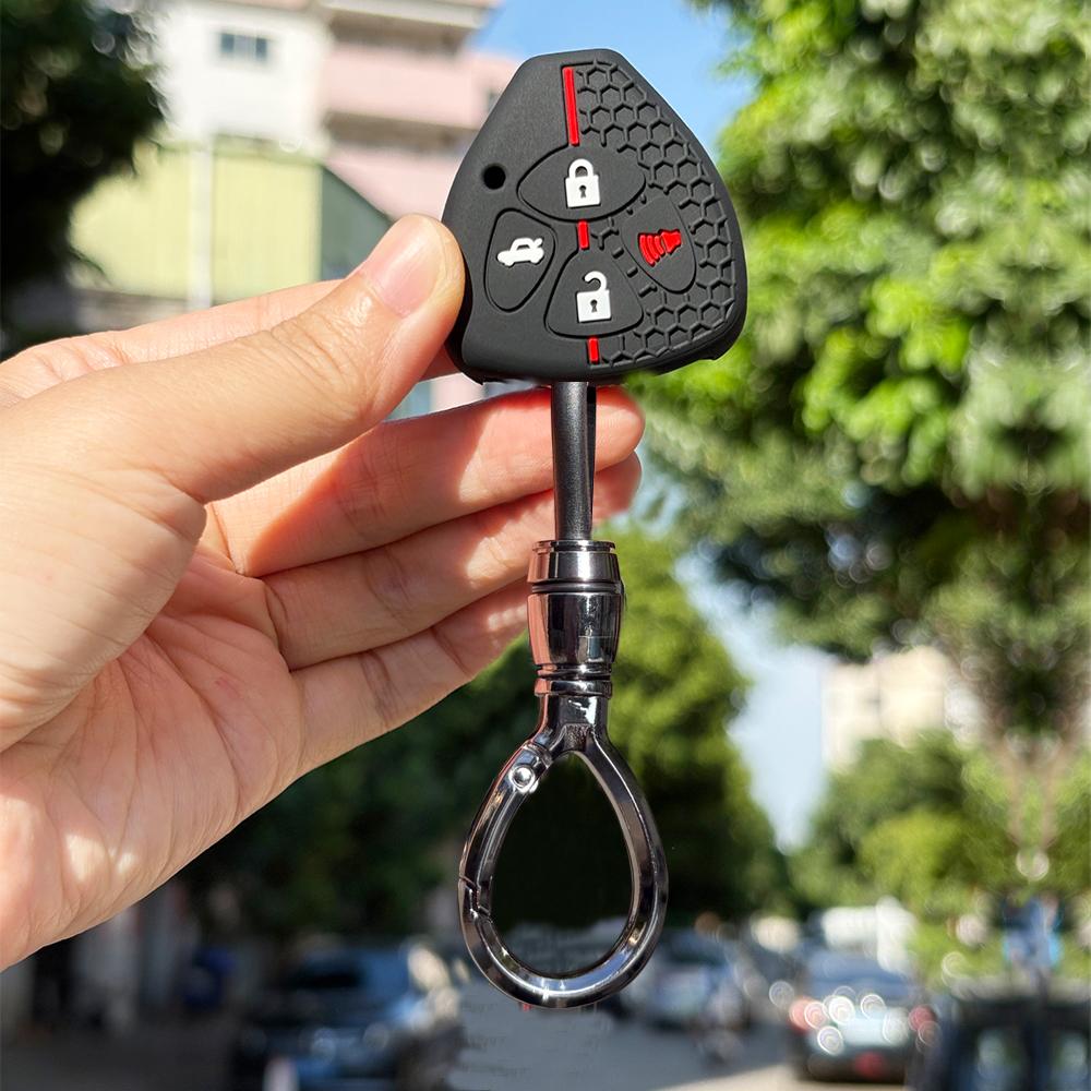 Key Fob Cover Protection For Toyota Corolla Rav4 Porte 2010G Camry Icon Corolla E150 Vitz 2005 Yaris Auris Camry 40 Keychain