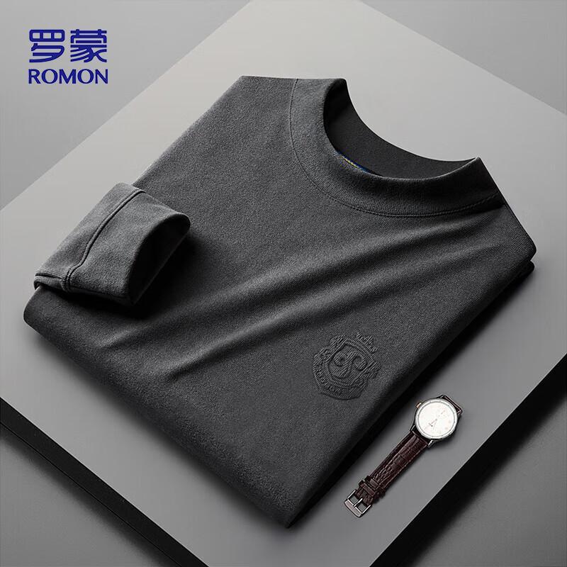 ROMON Men's Business Casual Long Sleeve Sweatshirt