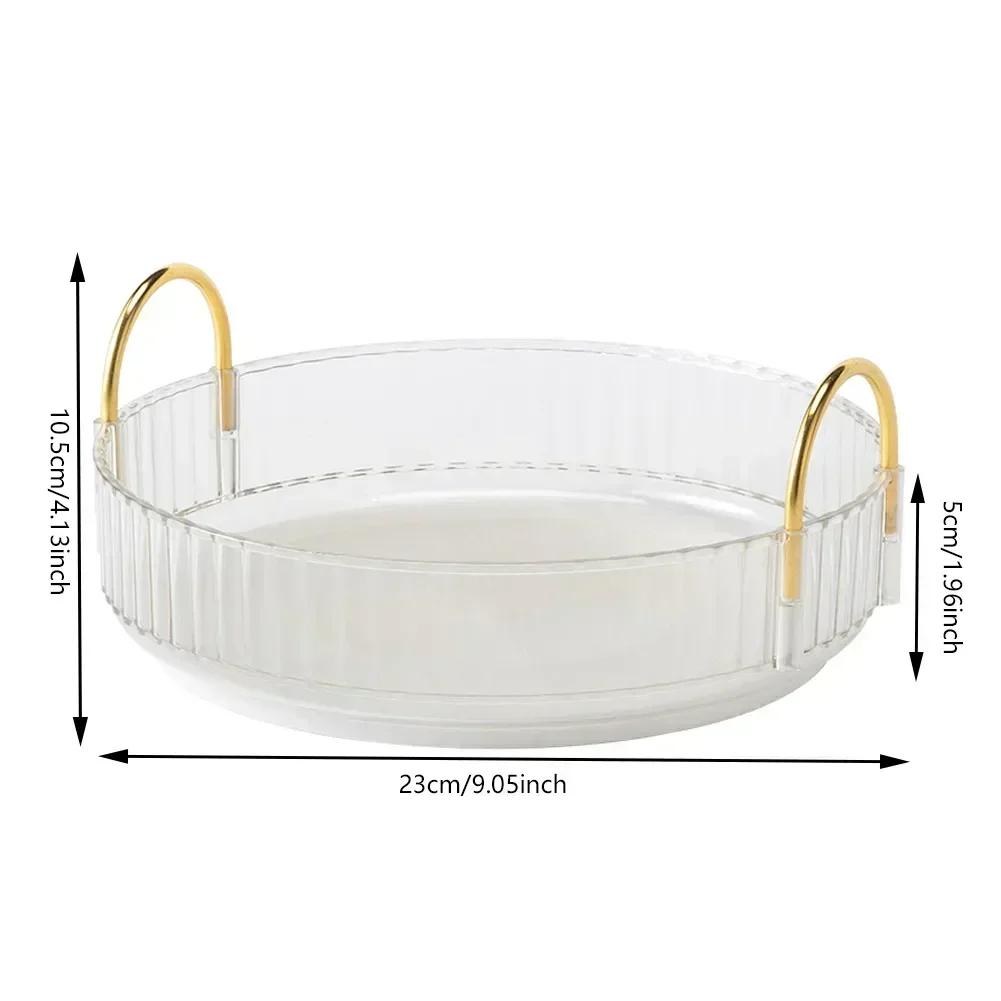 360° Rotatable Desktop Cosmetic Rack Bathroom Shelf Large-capacity Perfume Aromatherapy Skin Care Product Storage Rack Organizer