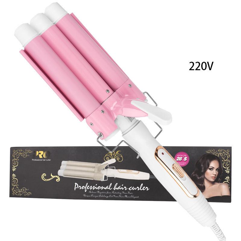 

Egg Rolls Curling Stick Three Color Household Fashion Convenient Wave Roll 220v Pink EU