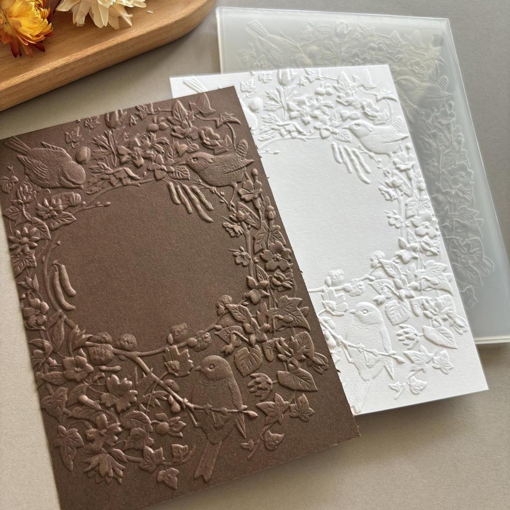 3D Embossed Butterfly Texture Mold for DIY Journal Crafting