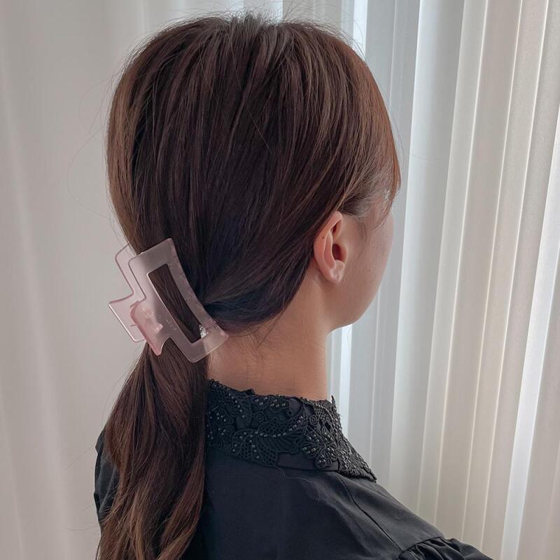 Women s Daily Opaque Square Hairpin Clip A25579_Orange