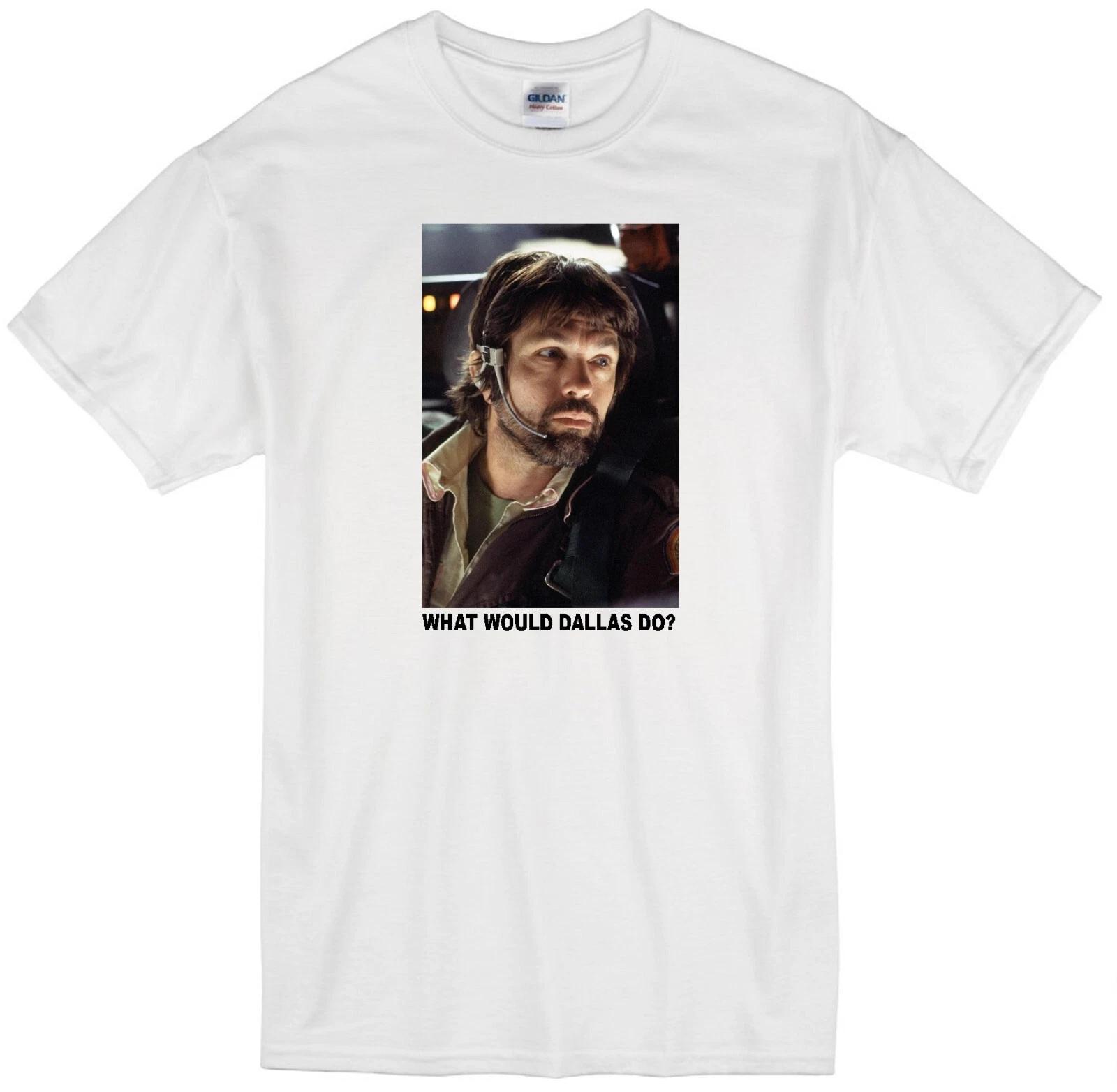 

DALLAS WWD ALIEN SC-FI HORROR 1979 MOVIE ZENOMORPH TOM SKERRITT WHITE T-shirt L
