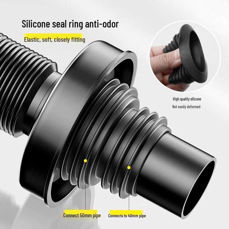 Haili Bathroom Sink Anti-Odor Telescopic Drain Hose
