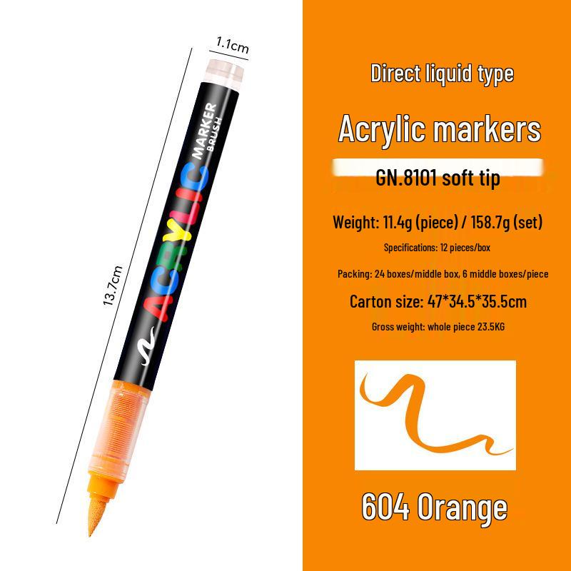 Guangna 8101 Liquid Acrylic Marker Pen, 120/240 Colors, Soft Tip for Student Art & DIY Graffiti