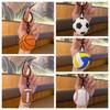 Volleyball Ball Leather Keychain Basketball Car Key Ring Personality Rugby Football Pendant  Gift
