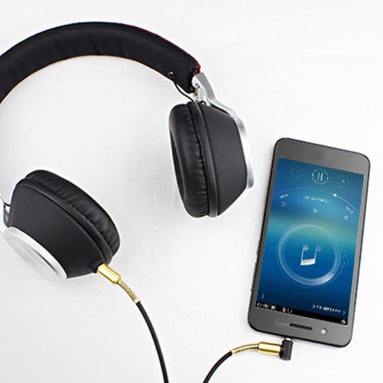 3.5mm Male AUX Straight Spring Cable Audio Adapter Cord for Car Speaker Phone