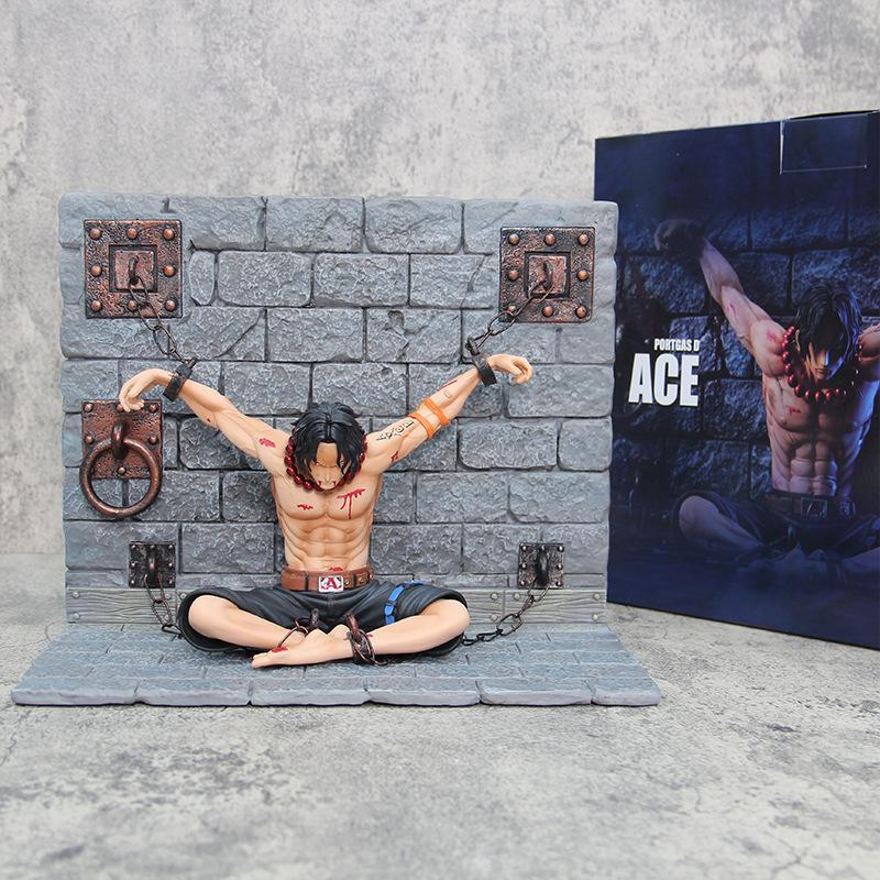 Imprisoned Ace Battle-Damaged Scene Statue - One Piece GK Figure