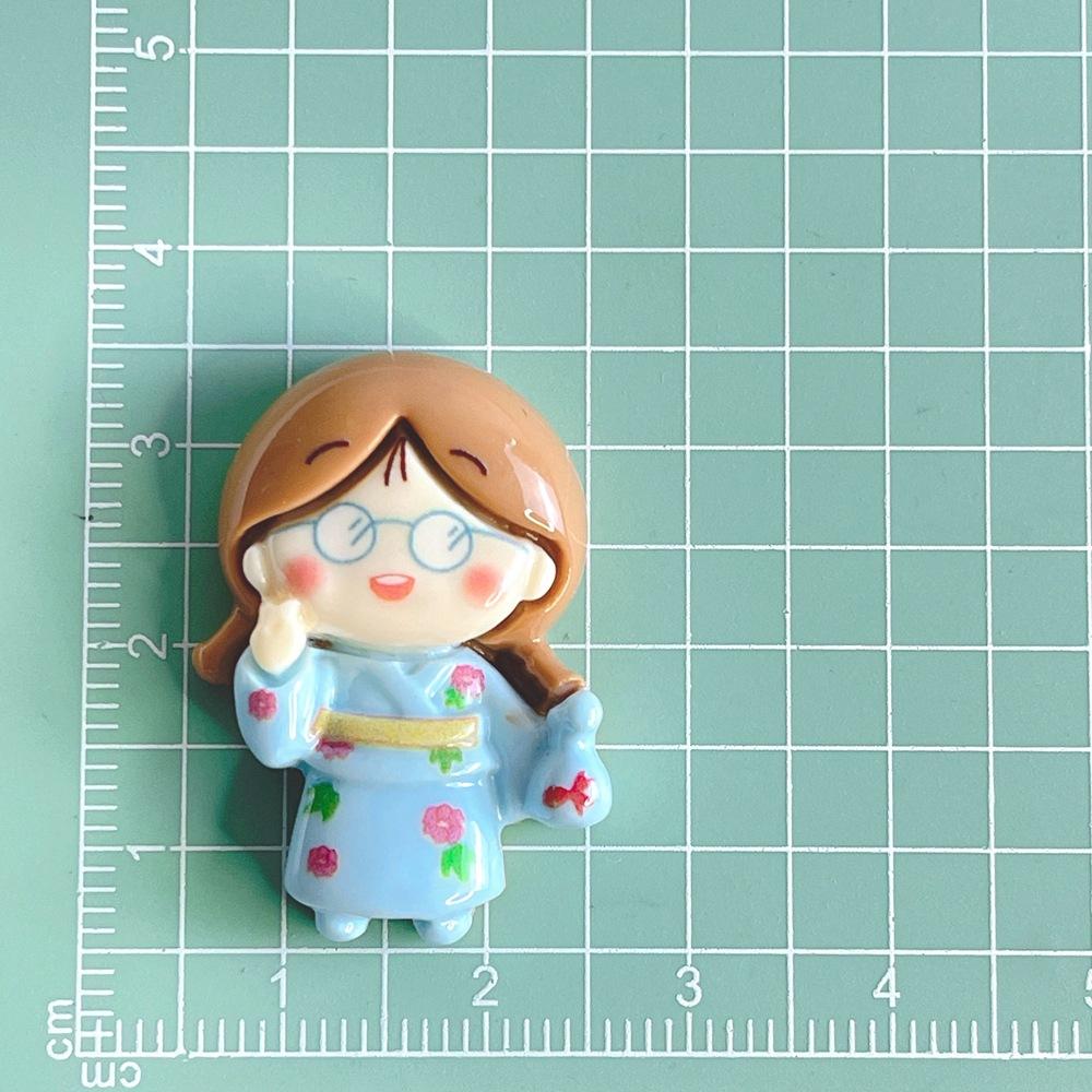 Diy Craft Accessories Lovely Cherry Girl Resin Pieces Creamy Gel Hair Accessories Cup Embellishment Pendant Shoe