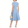 Summer Vintage A Line Dress With Pockets For Party And Casual Wear