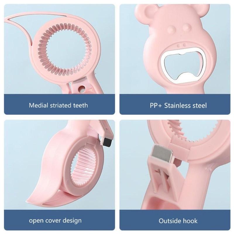 Convenient Beer Bottle Opener Plastic Texture Beer Caps Opener Camping Tool Suitable for Various Type of Cold Beverages