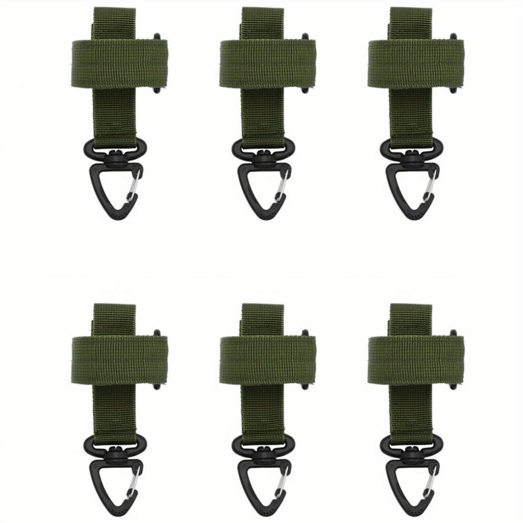 1/3/6 Pcs New Multi-Purpose Nylon Gloves Buckle Tactical Glove Hook Safety Clip Outdoor Hiking Climbing Rope Storage Accessories