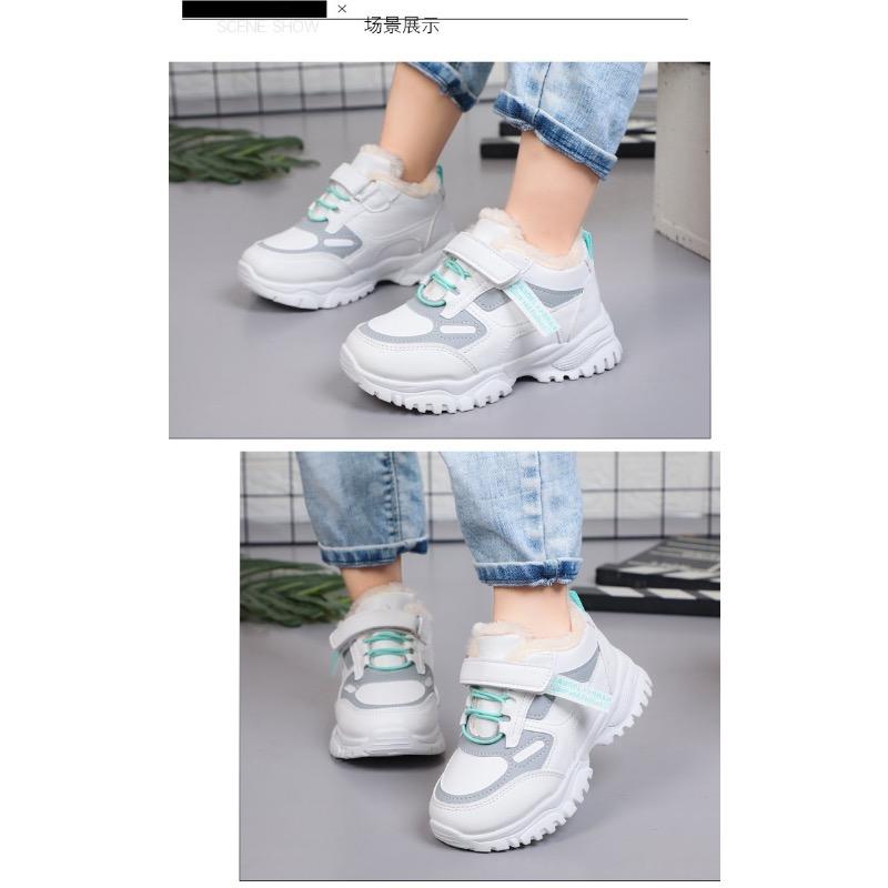 Sports Shoes for Girls Leather Cotton Warm Shoes for Boys Fall and Winter Students Big Kids Running Shoes for Kids Daddy Shoes