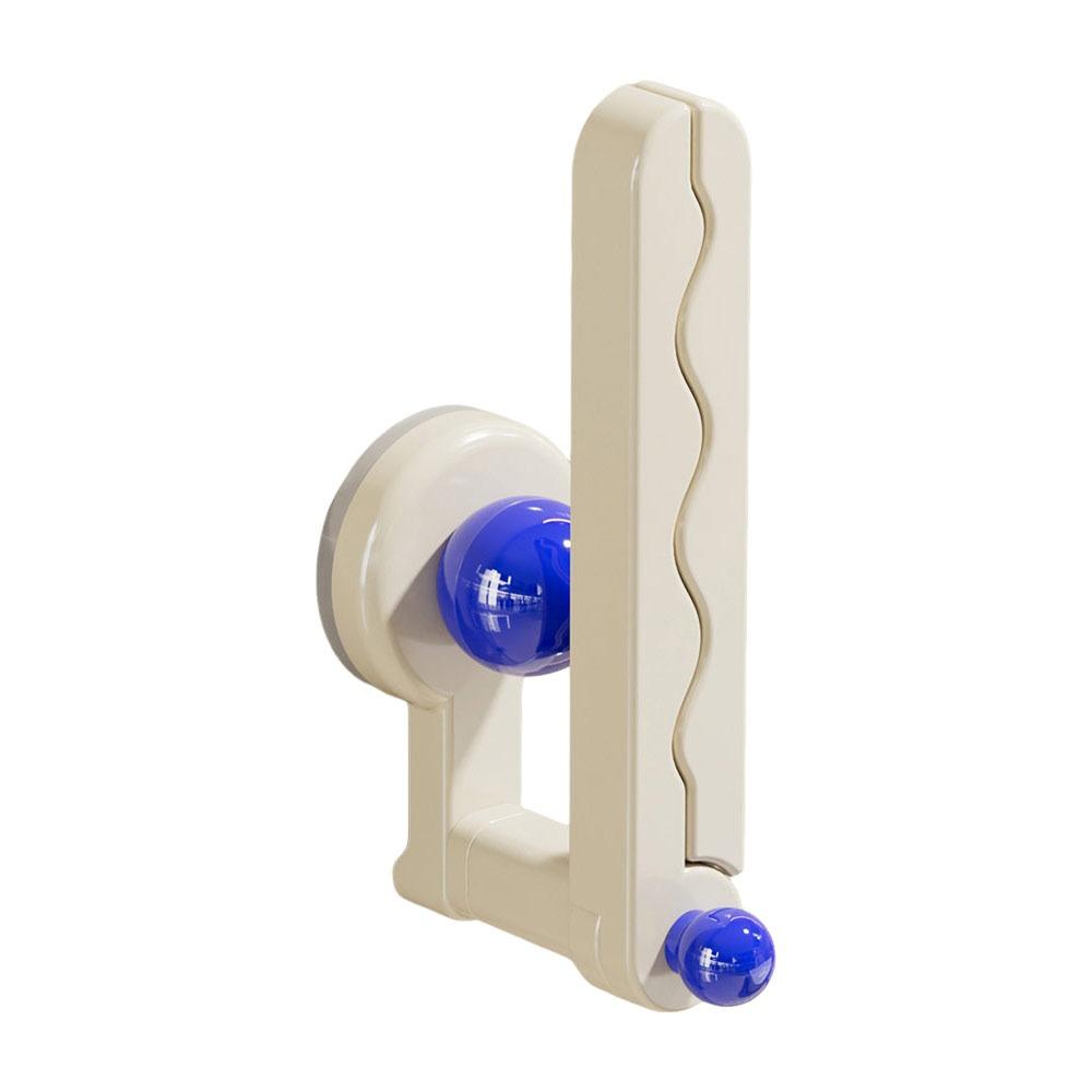 Punch-Free L-Shape Hook Suction-type Foldable Hair Tie Organizer Storage Rack For Hair Hoop Coats Hats Towels Clothes Hook