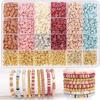 Style DIY Clay Beads Bracelet Making Kit Friendship Golden Letter Beads Kit for Jewelry Making Women Teen Girls Birthday Gift