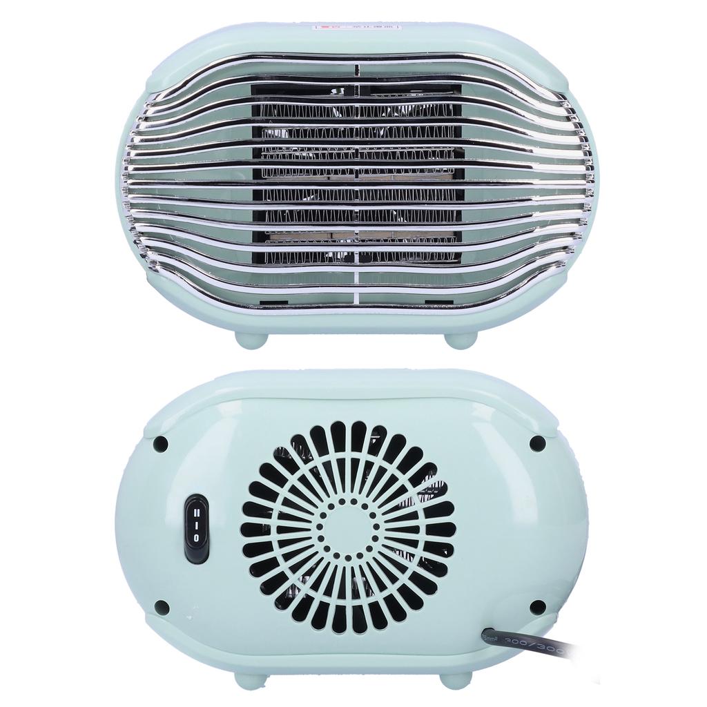 800W Winter Office Mini Electric Desktop Heating Fast Energysaving Fan Heater  (vert )