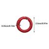 Yogodlns 10/50 Pcs Multiple Colors Metal O Ring Spring Clasp Openable Round Carabiner Keychain Clips DIY Jewelry Buckle Connector Bags Accessories