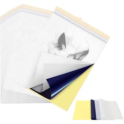 Papier do transferu tatuażu Papier do szablonów do tatuażu 4 warstwy Rozmiar A4 Papier do transferu szablonów termicznych do tatuażu artykuły do tatuażu