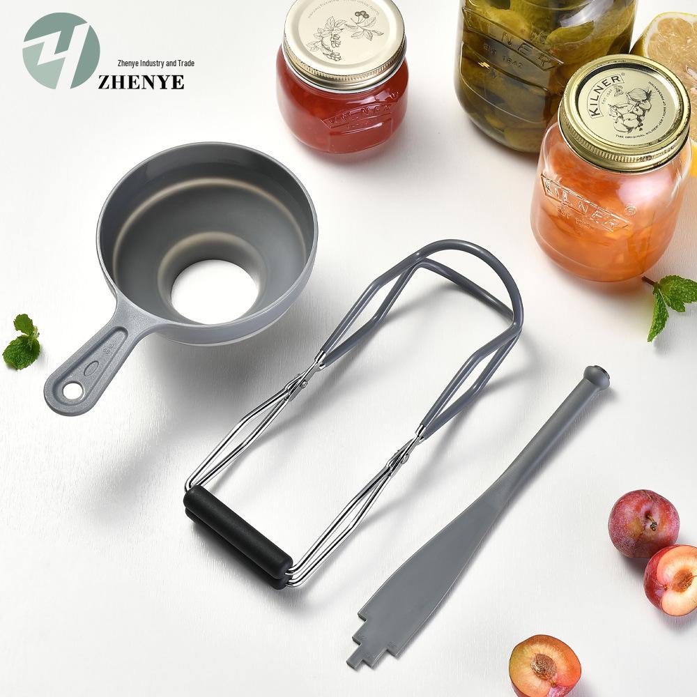 Hot Selling Anti-Scald Canning Tool Set: Tongs, Funnel, Bottle Lifter - 3 Piece Set