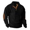 Men's Corduroy Stand Collar Long Sleeve Hoodie - Autumn/Winter Casual Outdoor Jacket