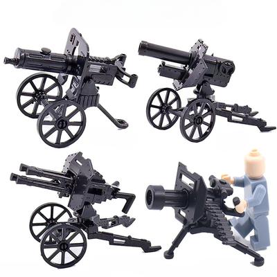 Militärbaustein Puppe Waffen Zubehör Szene mit Flugabwehr-Maschinengewehr Maxine Gebirgskanone Puppenzubehör