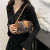 Sweet and Cool Style Leopard Print Spice Girl Bag Women 2025 New Niche Design Baguette Bag High-end Shoulder Bag Underarm Bag