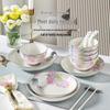 KOBACH Underglaze Porcelain 22-Piece Dinnerware Set