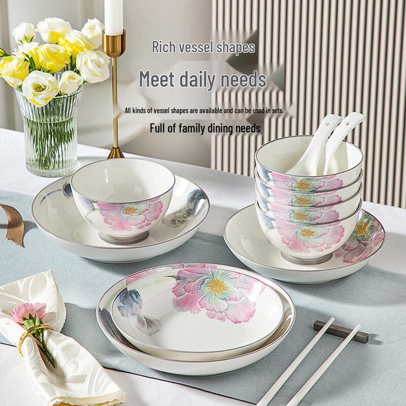 KOBACH Underglaze Porcelain 22-Piece Dinnerware Set