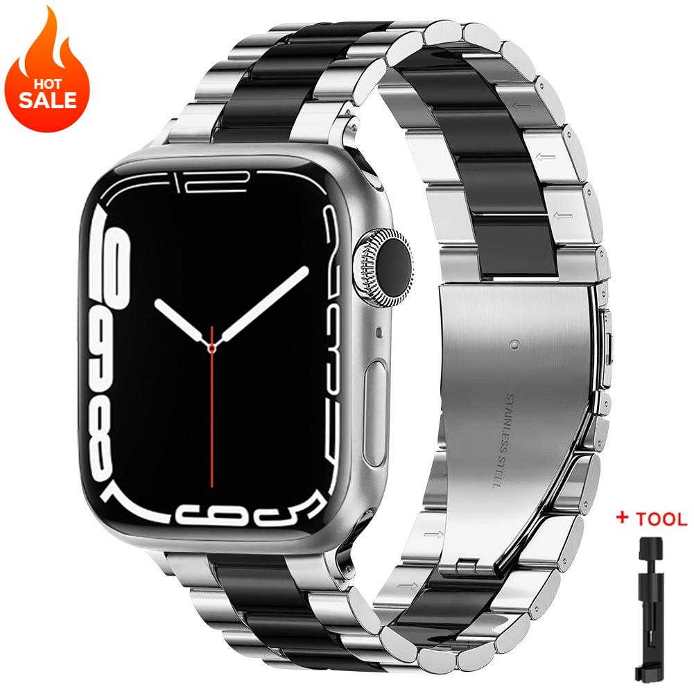 Stainless Steel Strap for Apple Watch Ultra 3/2 Band 46mm 49mm 40mm 44mm 42mm 41mm 45mm Bracelet IWatch Series 11 10 9 8 7 SE 6