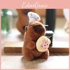 Toy Plush Kapibara Keychain Bag Decor Pp Cotton Stuffed For Kids Decor Gift