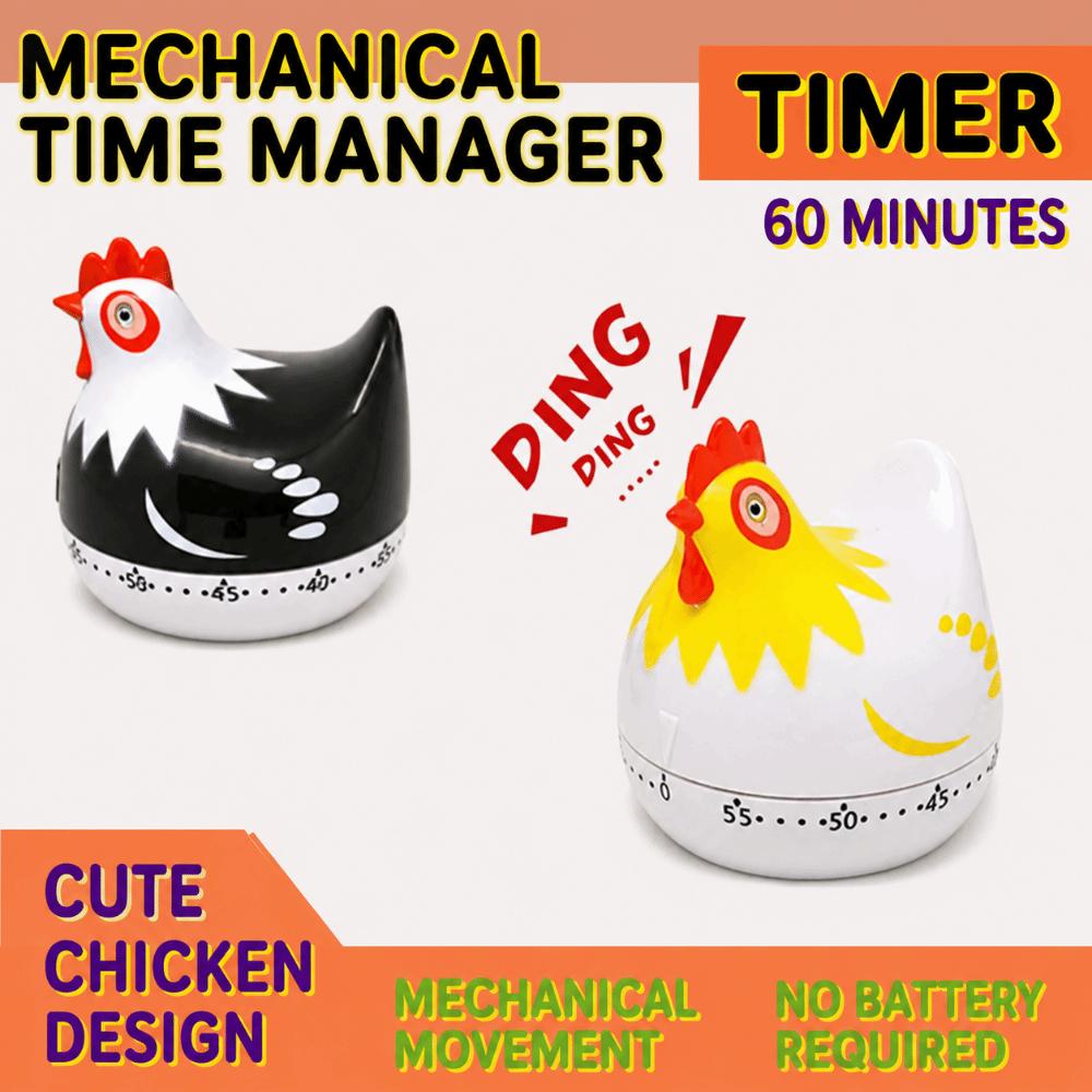 Mechanical Cooking Reminder Hen Shaped Design Egg Timer Clock Creative Time Alarm Device Daily
