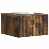 Wall Mounted Nightstand Smoked Oak 33 x 34.5 x 20 cm