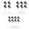Convenient Mounting Solution Square Glass Clamps Glass Clamps Simple Install Hardware Set for Bathroom & Office Glass