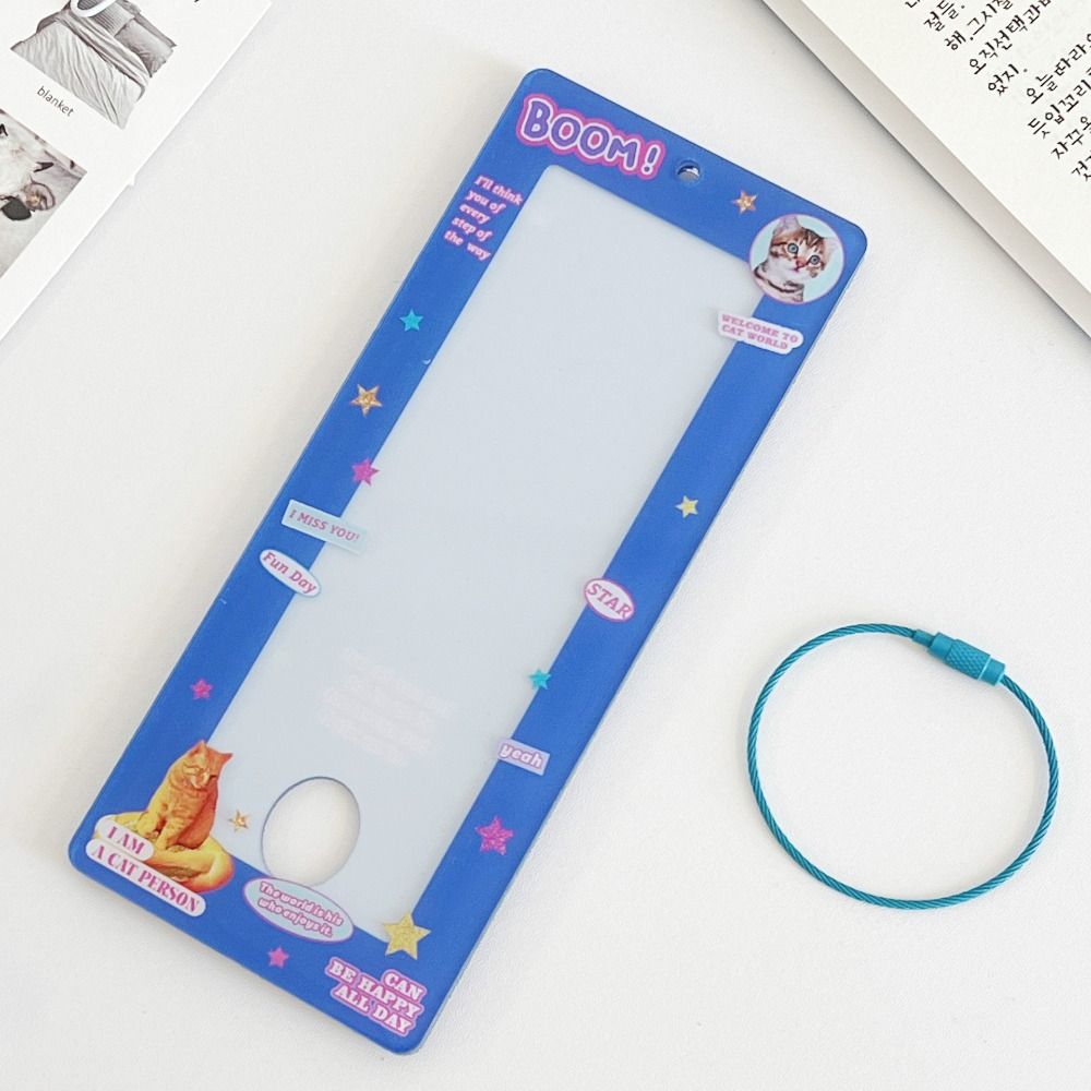 

Акриловый альбом для фотокарточек Американский стиль Держатель для фотокарточек Рамки для фотобудки Девочки синий