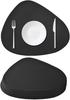 Set Of 8 Trival Black Table Mats