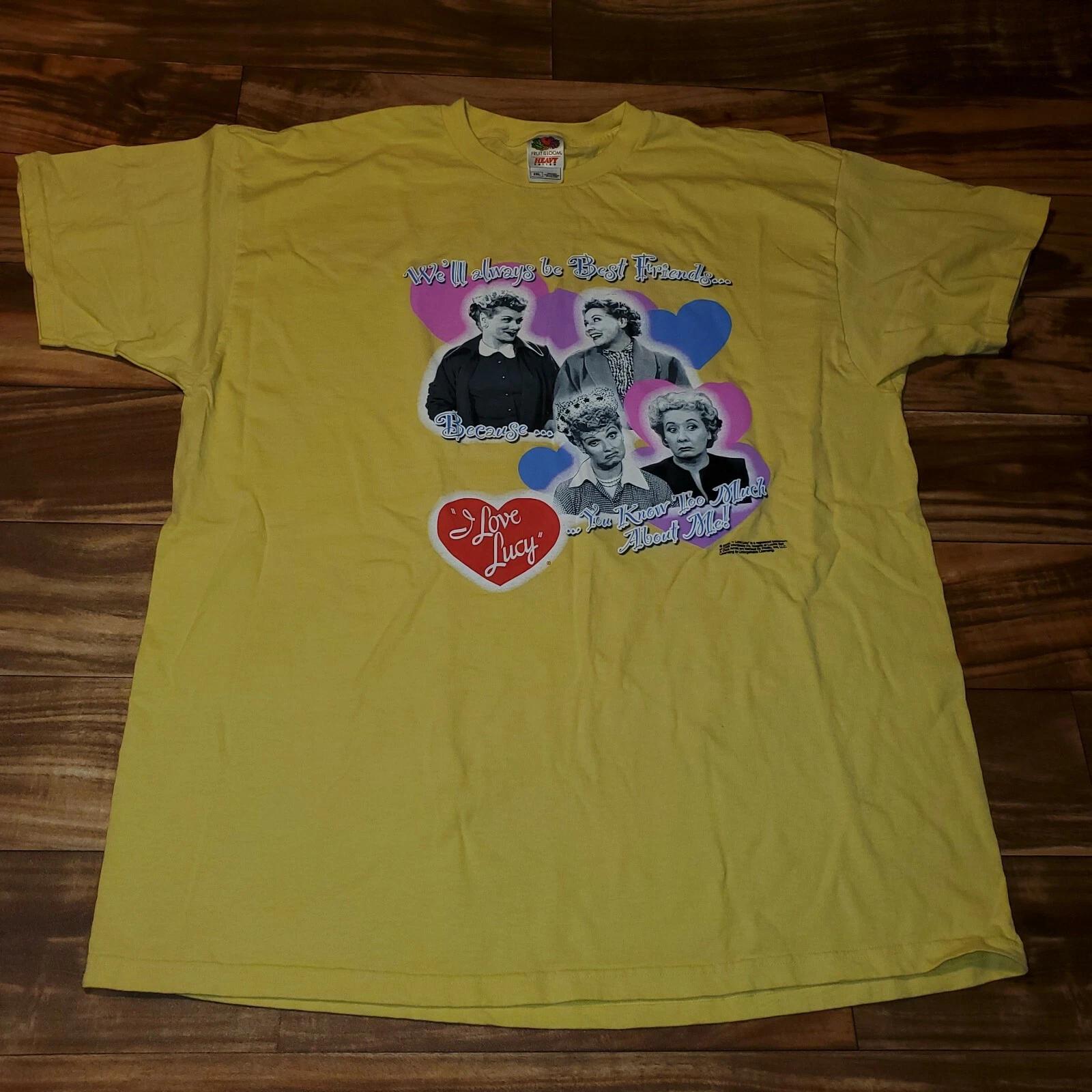 I Love Lucy 2005 Movie Promo Yellow T Shirt Size XXL 3XL