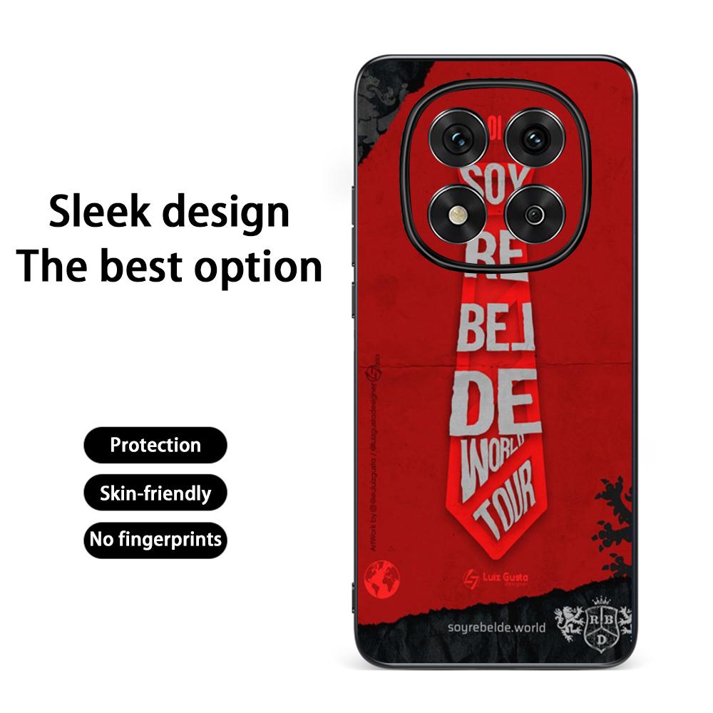 Cooles TV RebeldeES Poster Muster Handyhülle Für Redmi Note 14 13 12 11 Pro Plus S 5G 14C A3 Weiche Schwarze Handyhülle