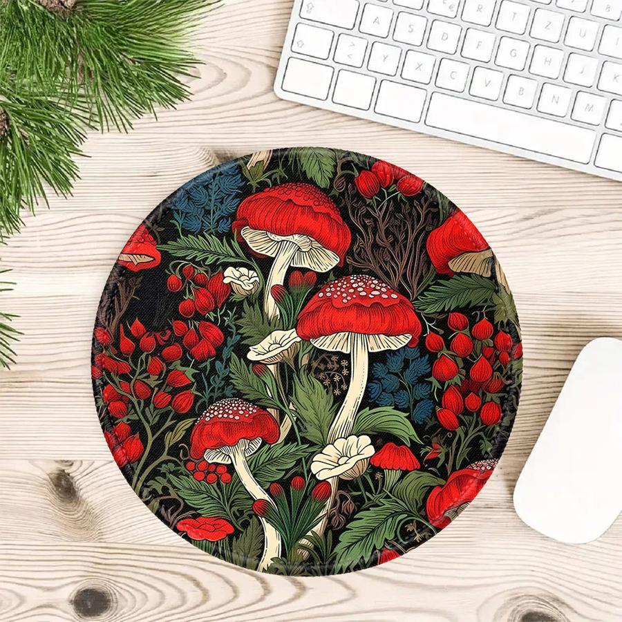 

Mushroom Aesthetic 1pc Mouse Pad office Pad Desk accessories Game Console Pad Computer Laptop Pad Keyboard Mouse Pad Waterproof 200x200x2mm
