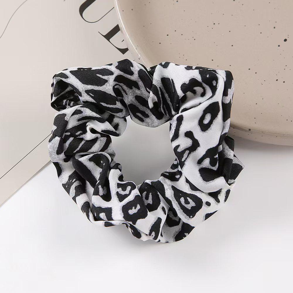Durable High Elasticity Leopard Print Scrunchie for Adults