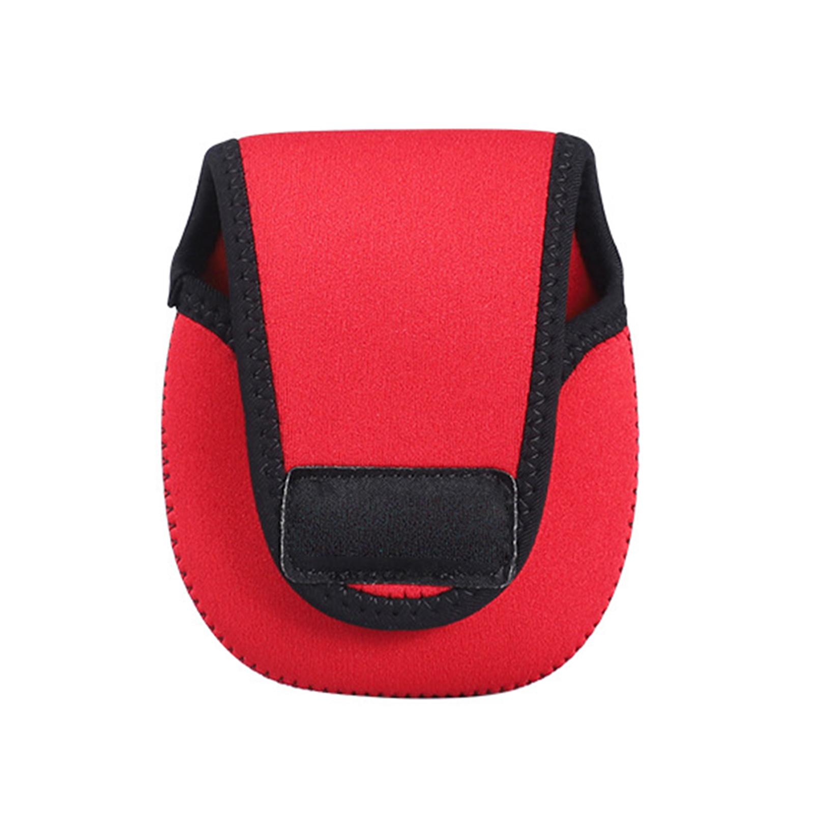 

Waterproof Baitcasting Reel Drum Storage Bag Protective Case Cover For Spinning Reel Portable Fishing Reel Bag Pouch Bag 10 червоний
