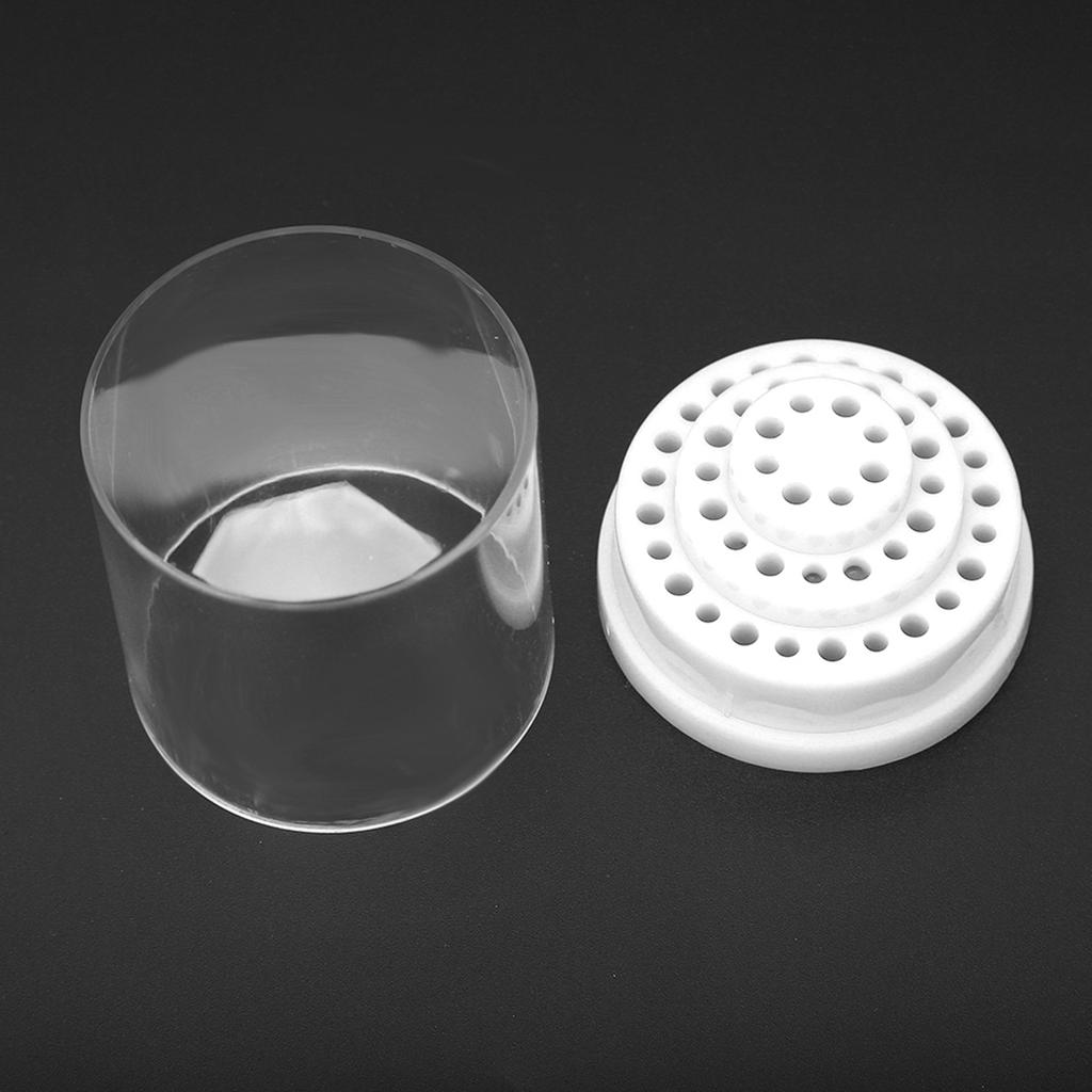 48 Fächer Nagelbohrer-Bit-Etui Halter Maniküre Werkzeug Organizer Displayständer Weiß